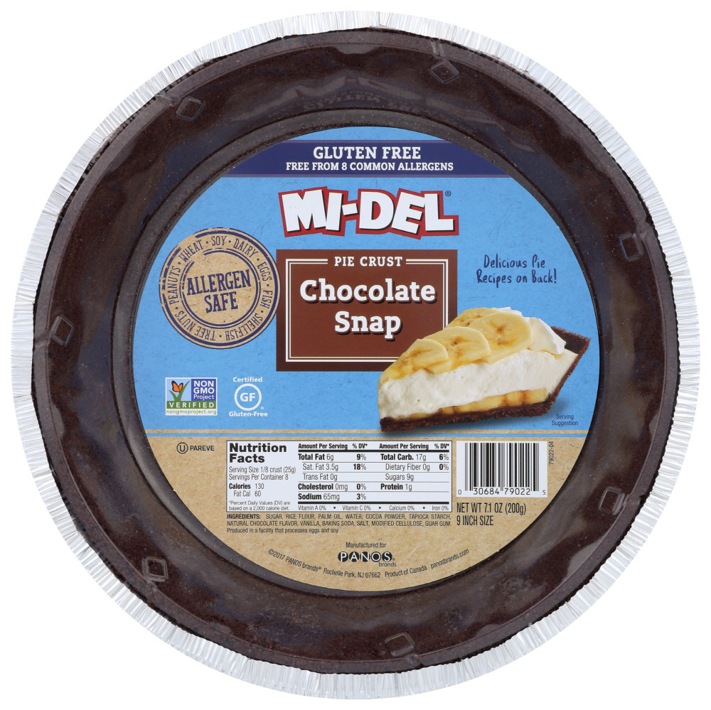 MIDEL GF CHOC PIE CRUST ( 12 X 7.1 OZ )