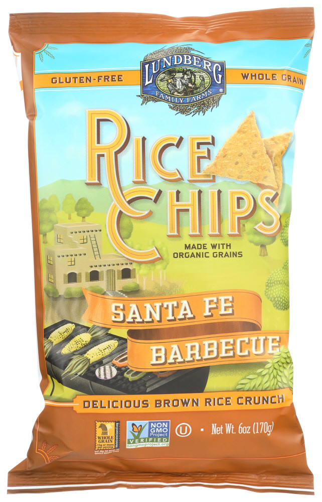 Lundberg Farms Santa Fe Bbq Rice Chips (12x6 Oz)