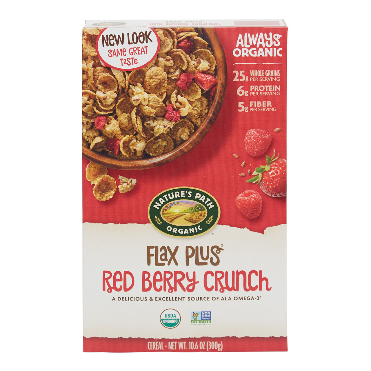 Nature's Path Flax Plus Berry Cereal (12x10.5 Oz)