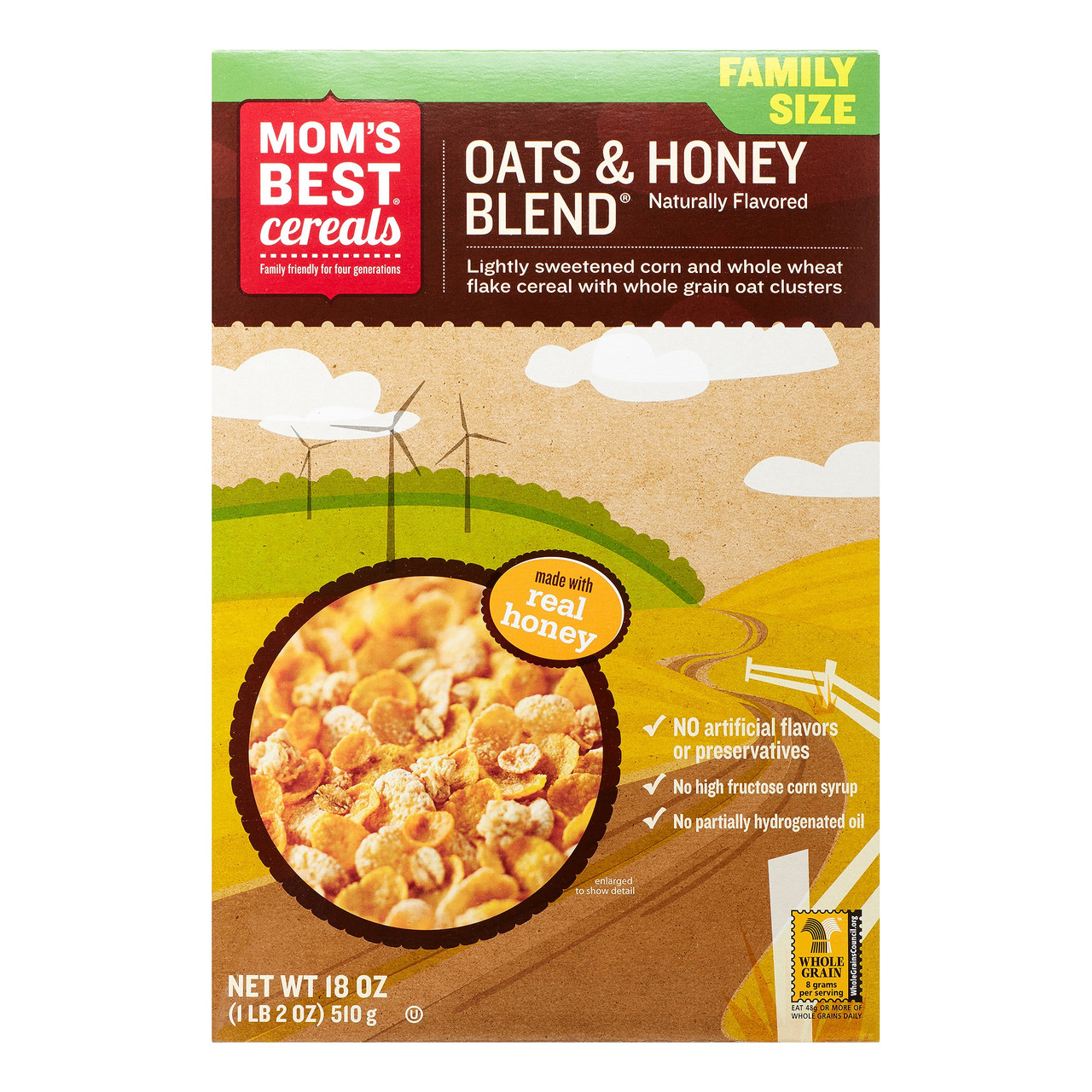 MOM OATS/HONEY BLEND ( 14 X 18 OZ )
