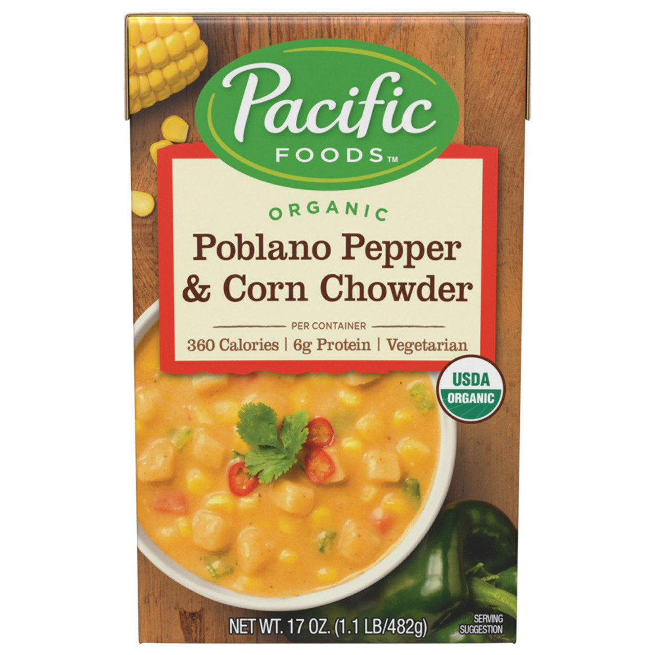 Pacific Natural Foods Ppr/Corn Chewdr (12x17OZ )