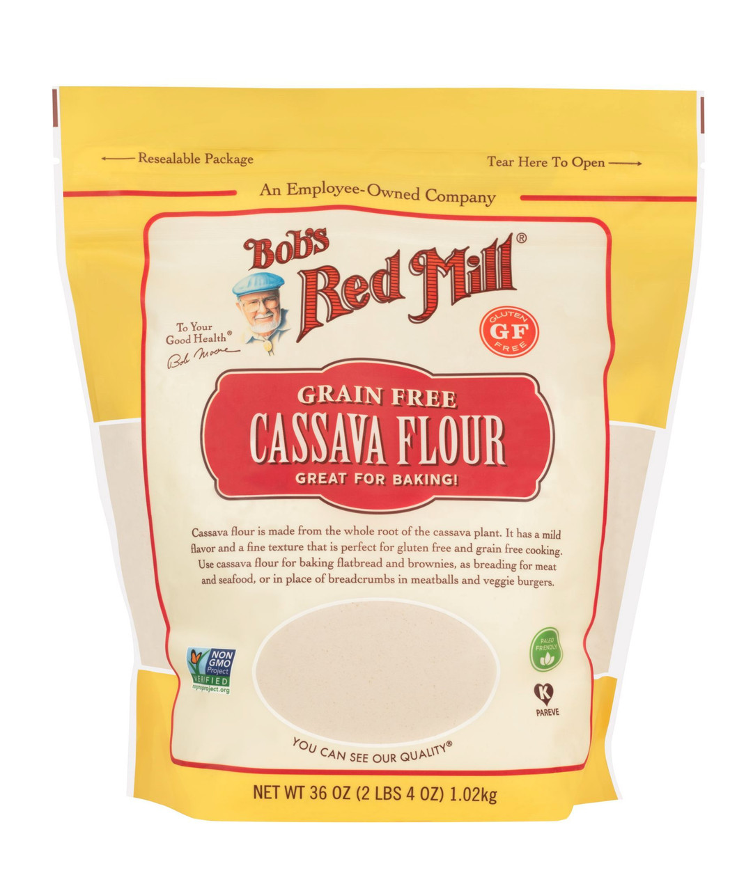 BOBS CASSAVA FLOUR ( 4 X 36 OZ )