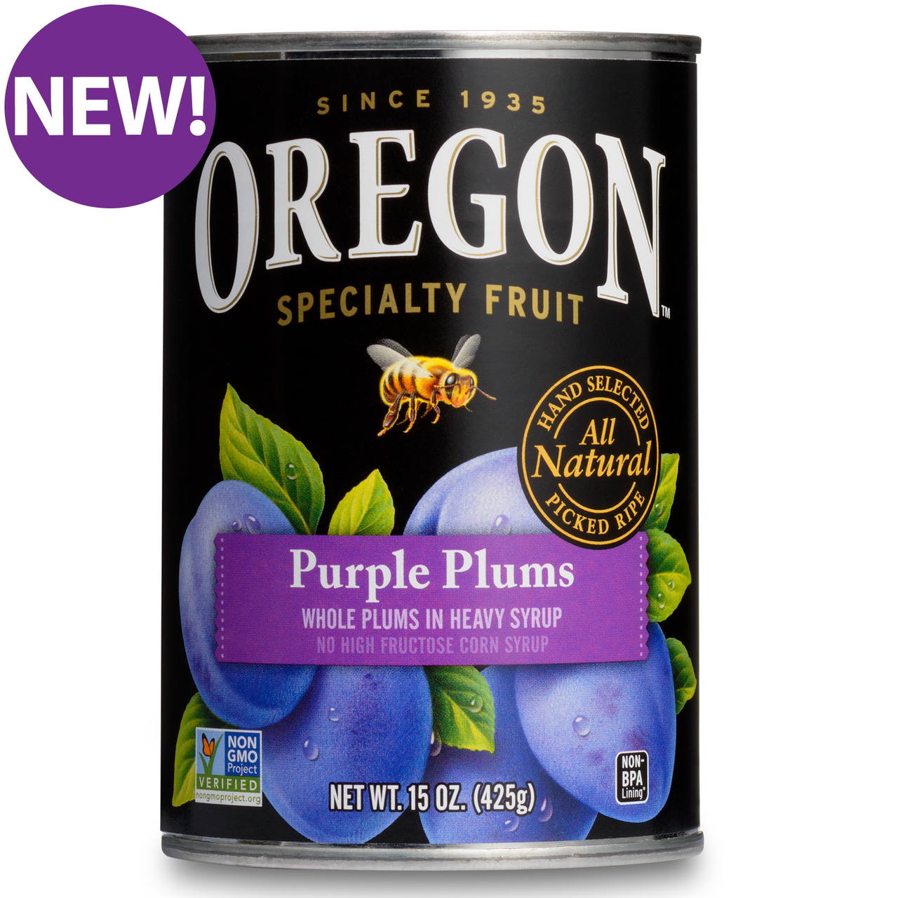 OREGON PRPL PLUMS/SYRUP ( 8 X 15 OZ )