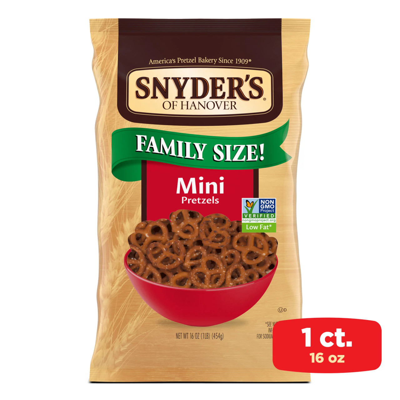 SNYDERS MINI PRETZEL FAM ( 12 X 16 OZ   )