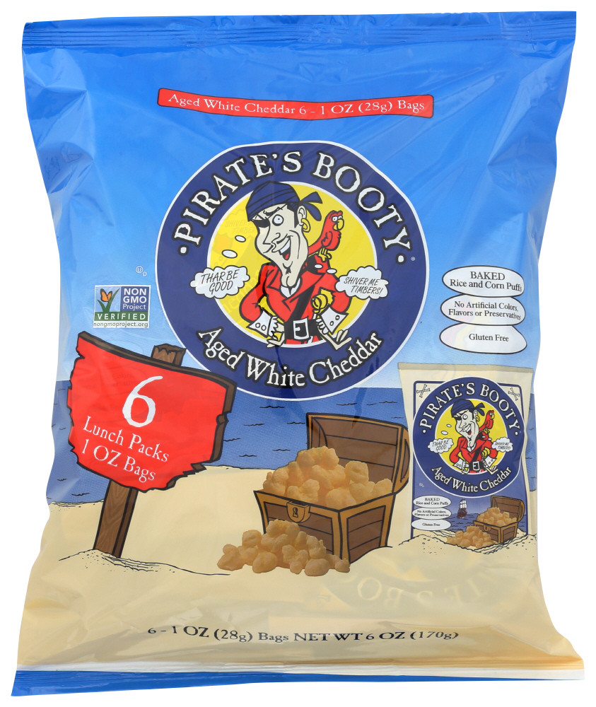 PIRATES WHT CHDR NON GMO ( 12 X 6 OZ )