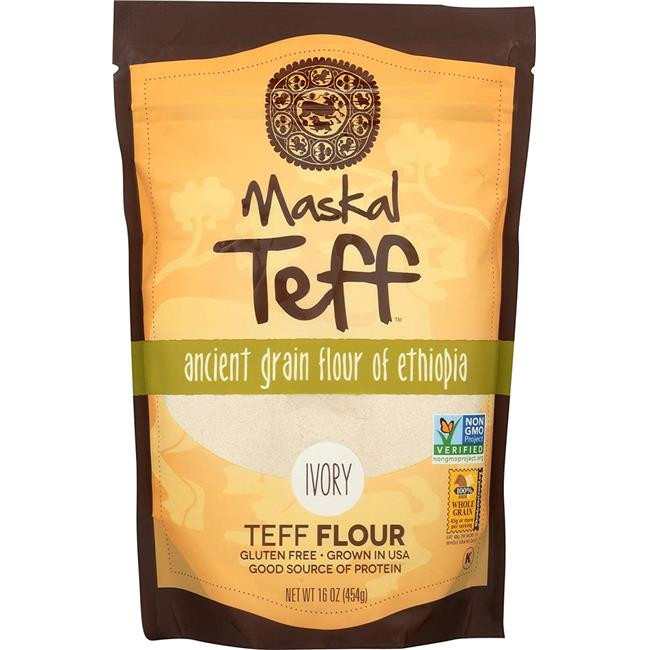 MASKAL TEFF FLOUR IVORY ( 6 X 16 OZ )