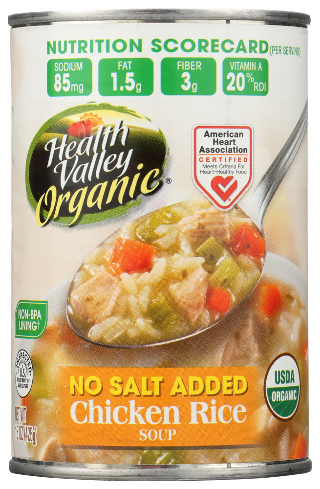 Health Valley Chicken Rice Soup (12x15 Oz)