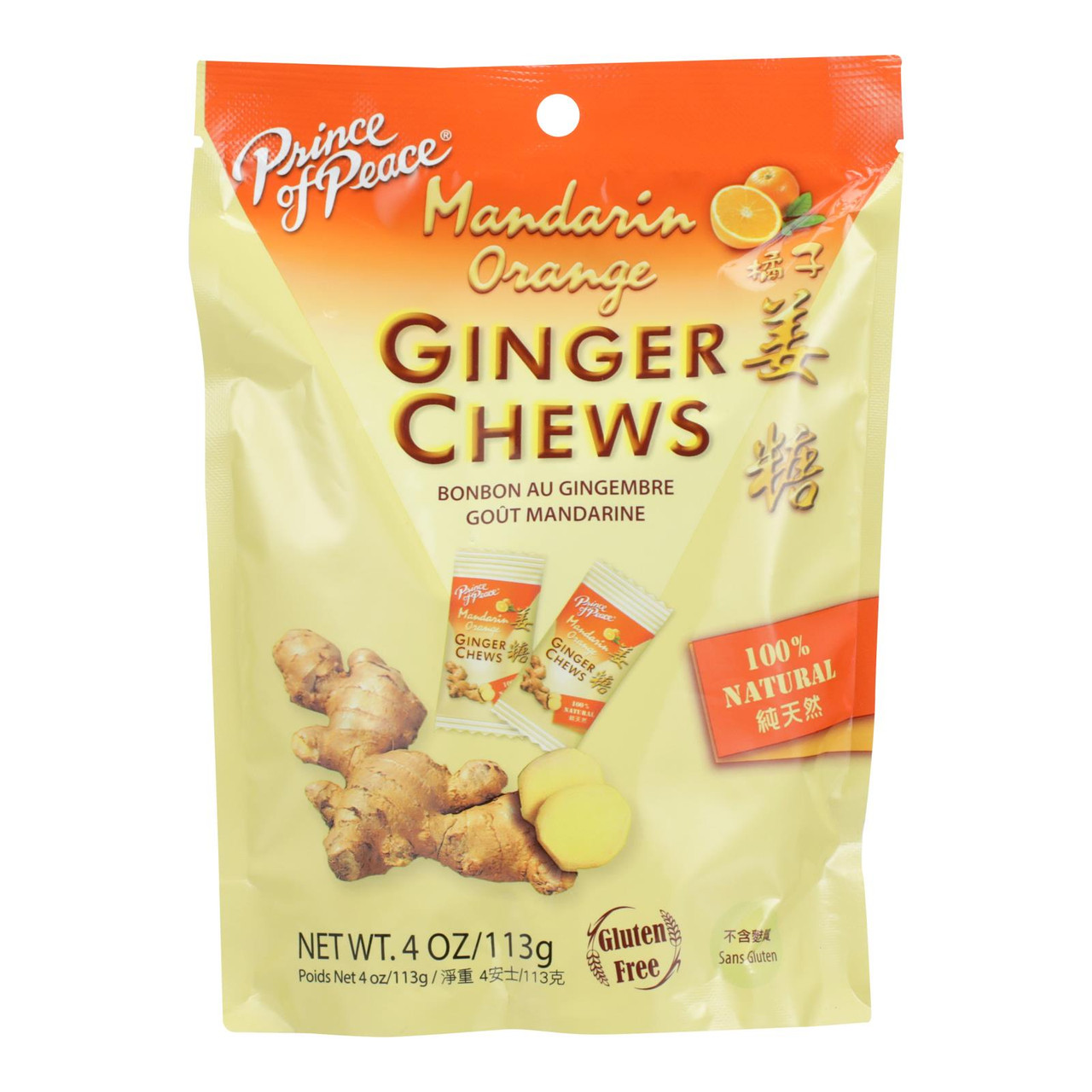 PRINCE GINGER ORNGE CHEW ( 1 X 4 OZ )