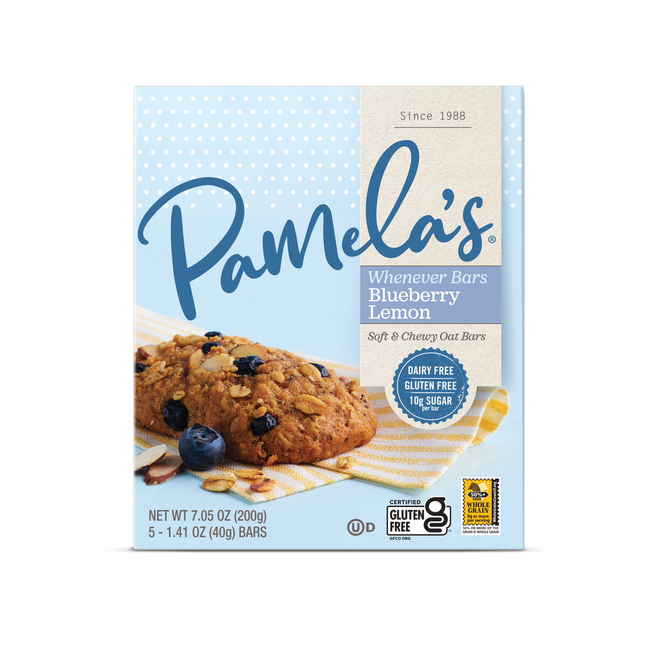 Pamela's Oat Blueberry Lemon Bars (6x5 CT)