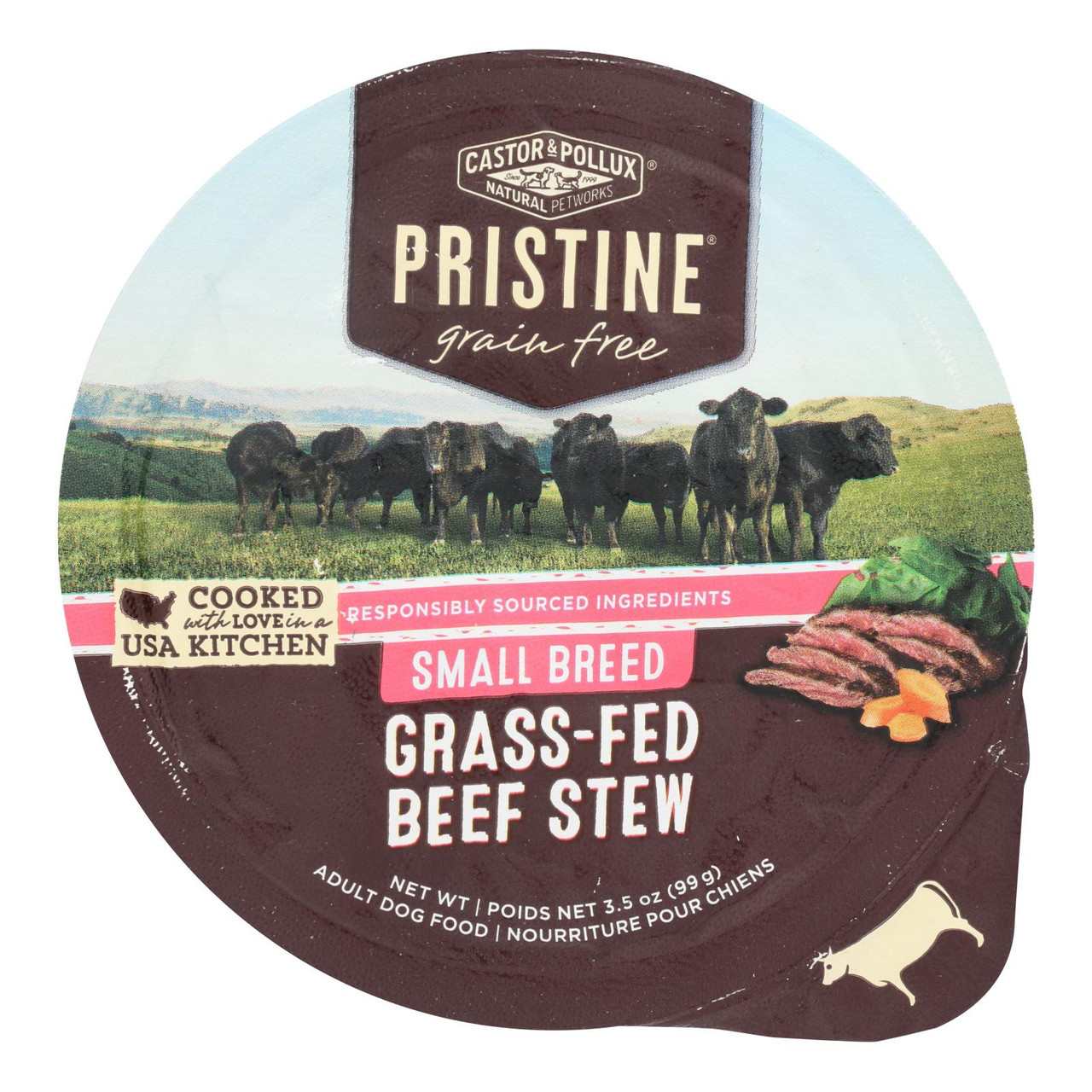 C&P DOG FD GRN FR BEEF ( 12 X 3.5 OZ )