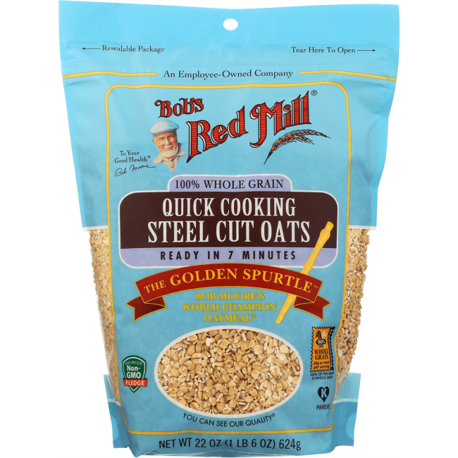 BOBS STEEL CUT QUICK OAT ( 4 X 22 OZ )