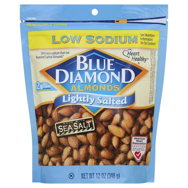 BL DMND ALMND LT SALT ( 6 X 12 OZ   )