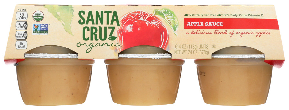 Santa Cruz Applesauce (12x6x4 Oz)