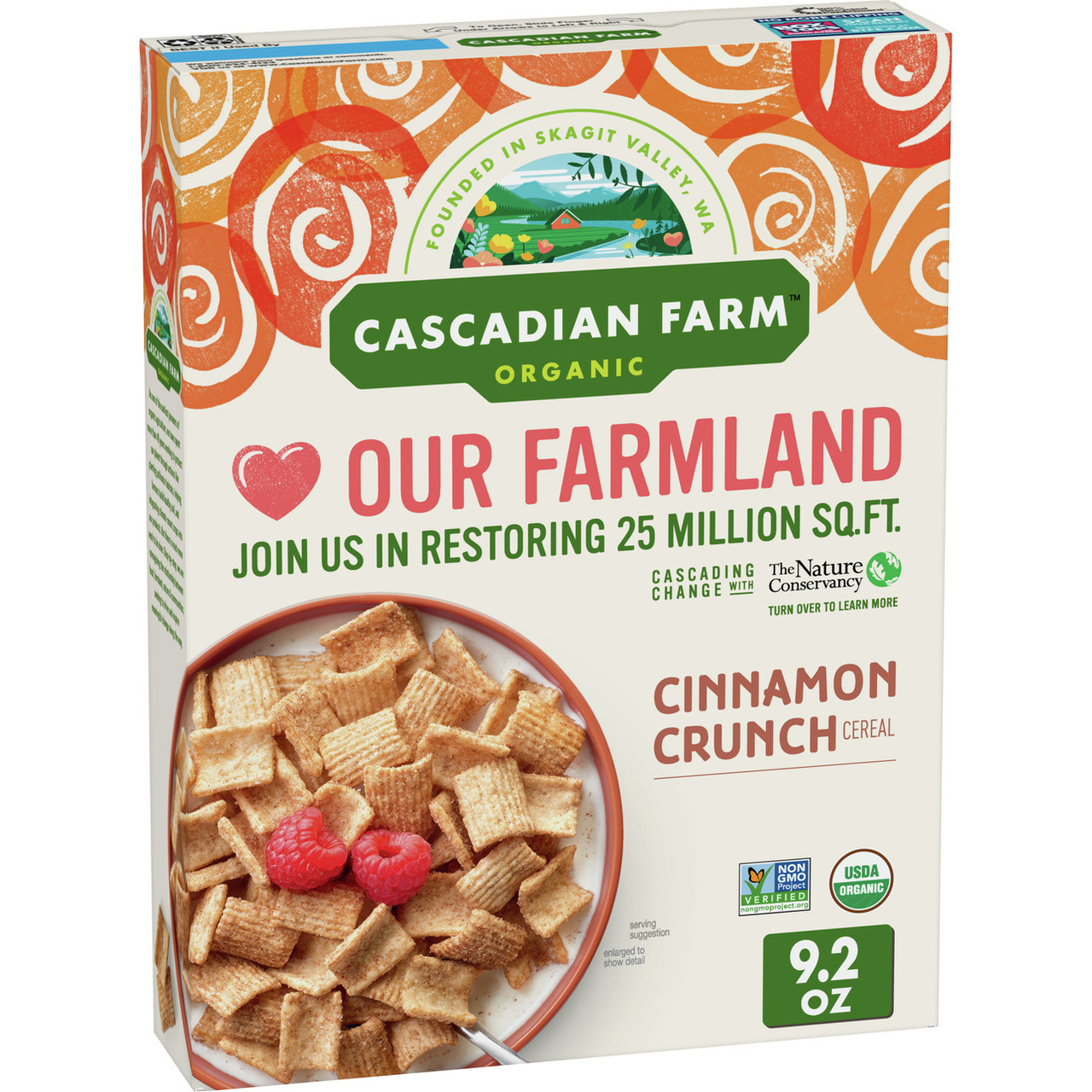 Cascadian Farm Cinn Crunch Cereal (10x9.2OZ )