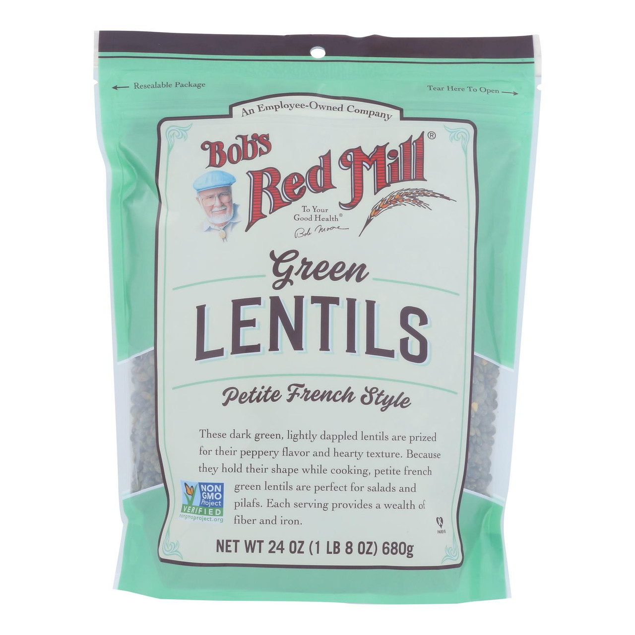 BOBS  FR GRN LENTIL ( 4 X 24 OZ   )