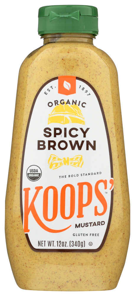 Koops Organic Spicy Brown Mustard (12x12 OZ)