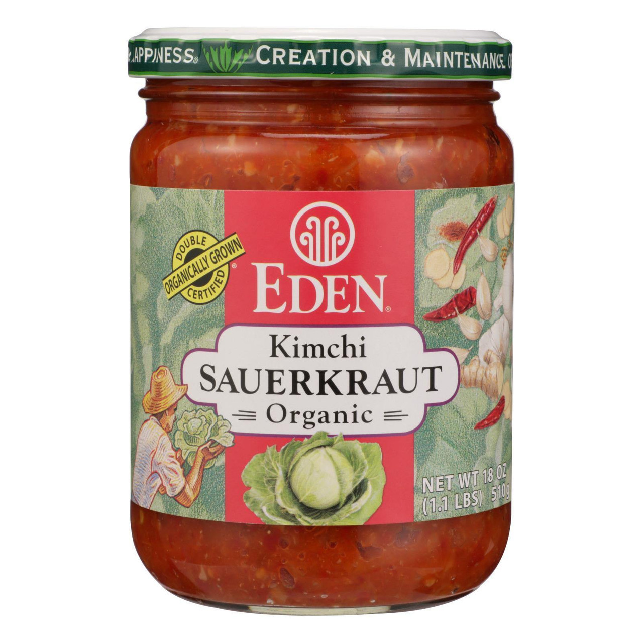 OG2 EDEN KIMCHI SAURKRT ( 12 X 18 OZ   )