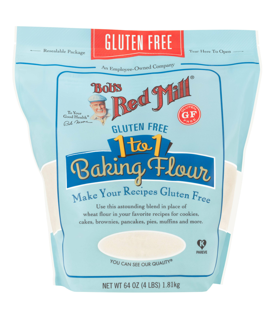 BOBS BKING FLOUR 1 TO 1 ( 4 X 64 OZ   )