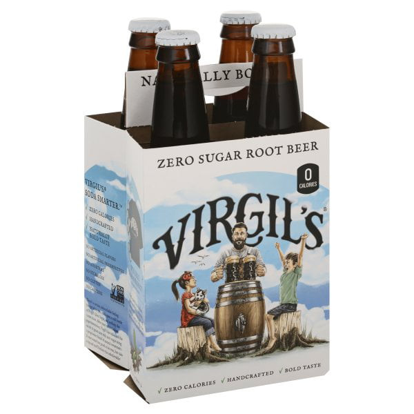VIRGILS ZERO RT BEER BTL ( 6 X 4 PACK )