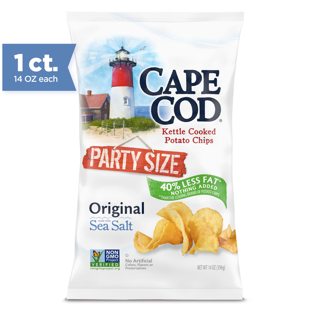 CAPEC POT CHIPS LESS FAT ( 9 X 14 OZ   )