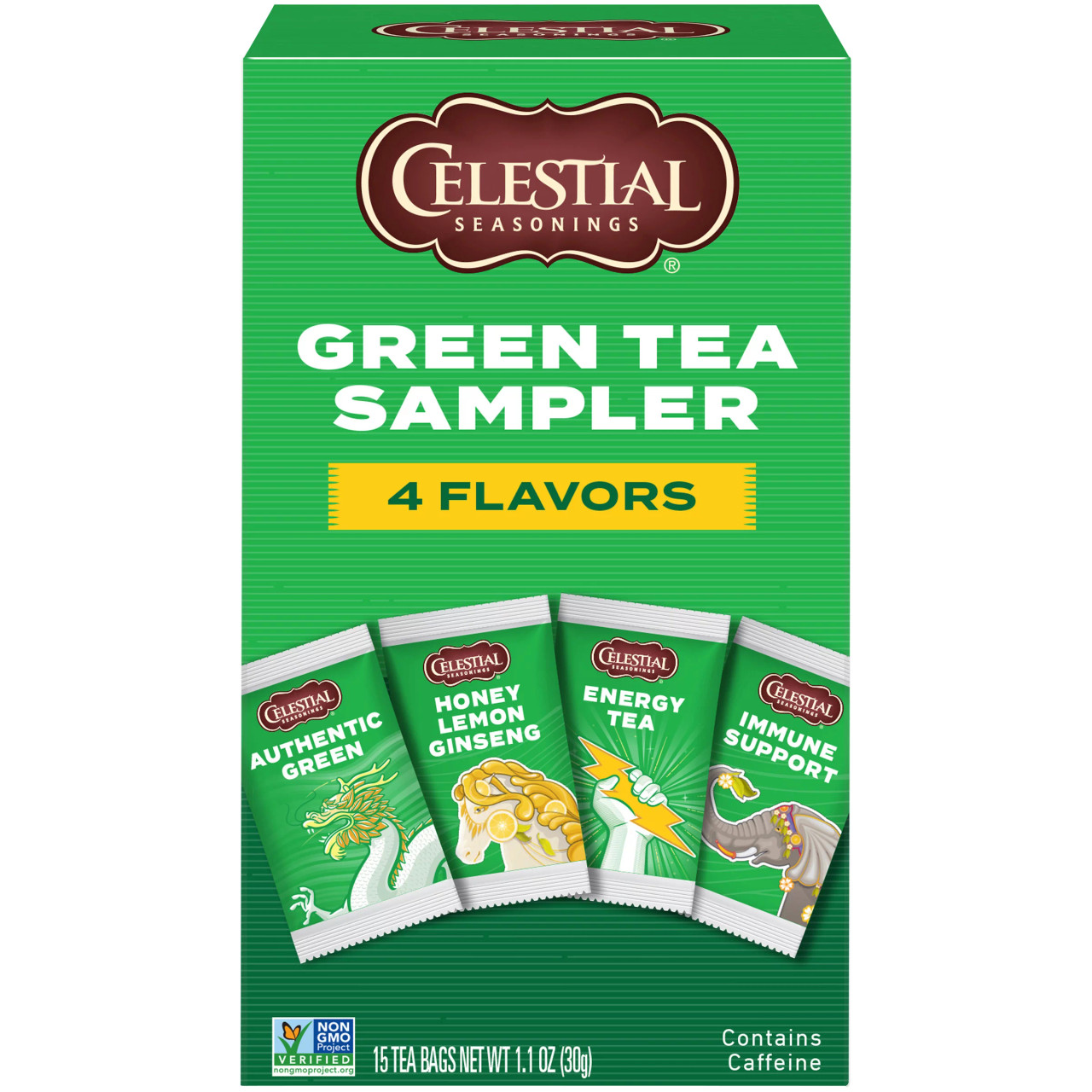 CS GRN TEA SAMPLER 4FLVR ( 6 X 15 CT )