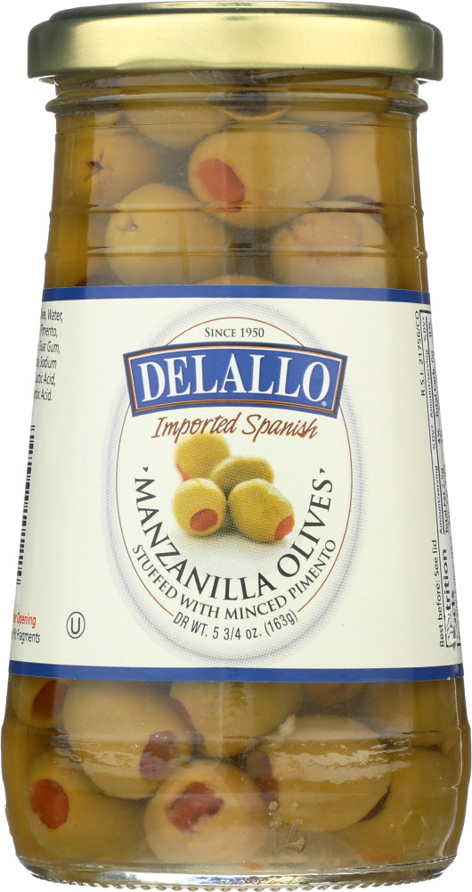 De Lallo Stuffed Manzanilla Olives (12x5.75 Oz)