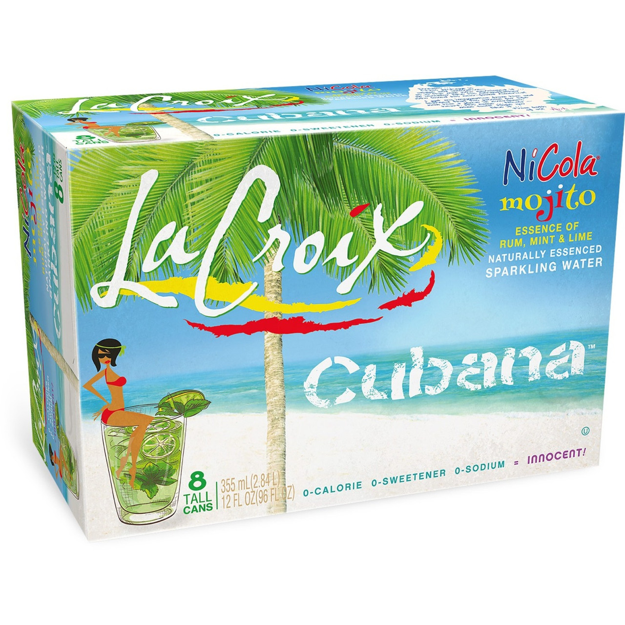 LACROIX SPK WATER CUBANA ( 3 X 8 PACK )