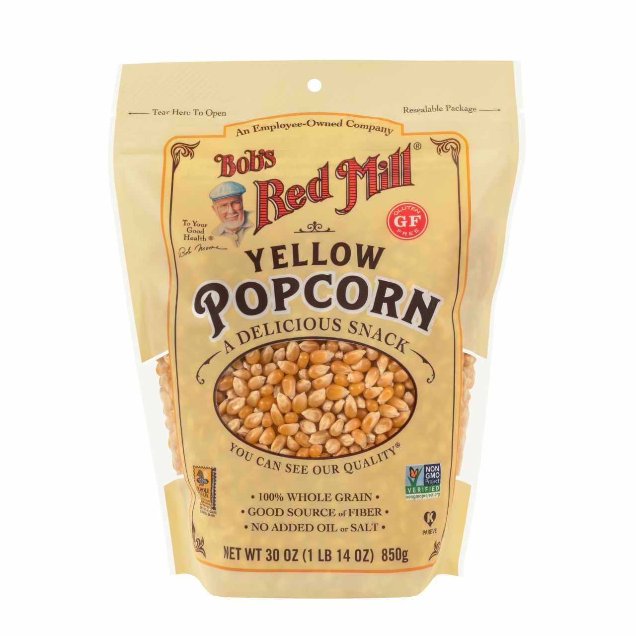 BOBS YELLOW POPCORN ( 4 X 30 OZ   )