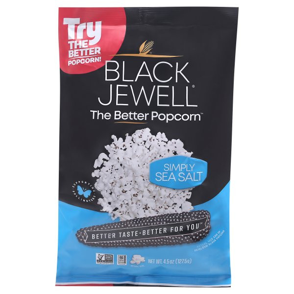 BLK JWL POPCRN SMPLY SS  ( 8 X 4.5 OZ   )