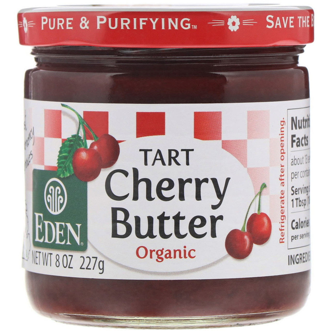 EDEN TART CHERRY BTR ( 12 X 8 OZ   )