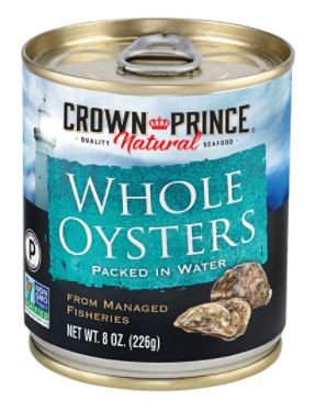 CROWN WHL BOILED OYSTERS ( 12 X 8 OZ   )