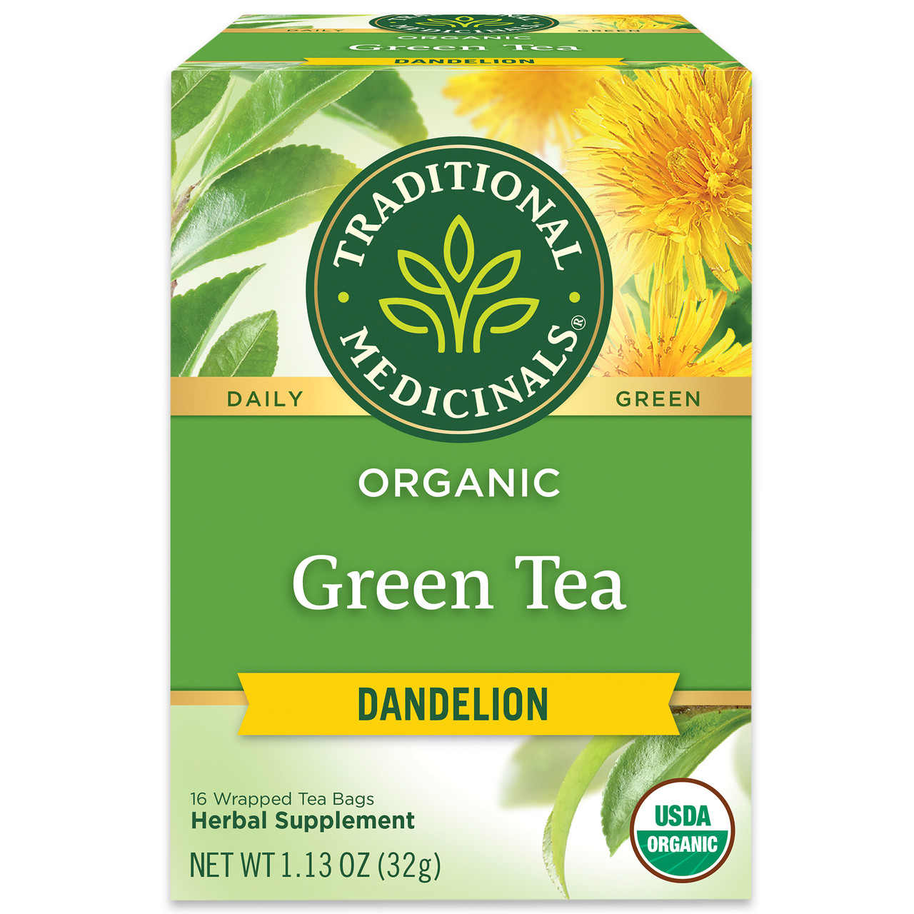 OG2 TM GRN TEA DANDELION ( 6 X 16 BAG )