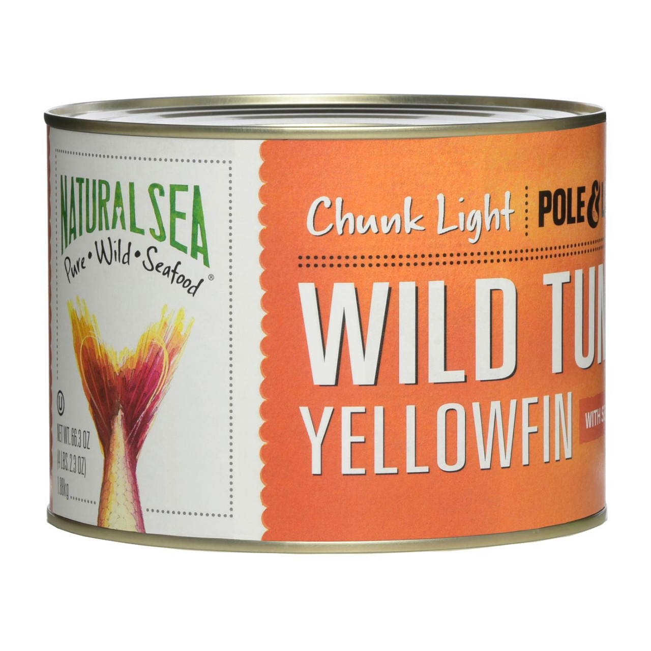Natural Sea Yellowfin Chunk Light Tuna Salt (6x66.5 Oz)