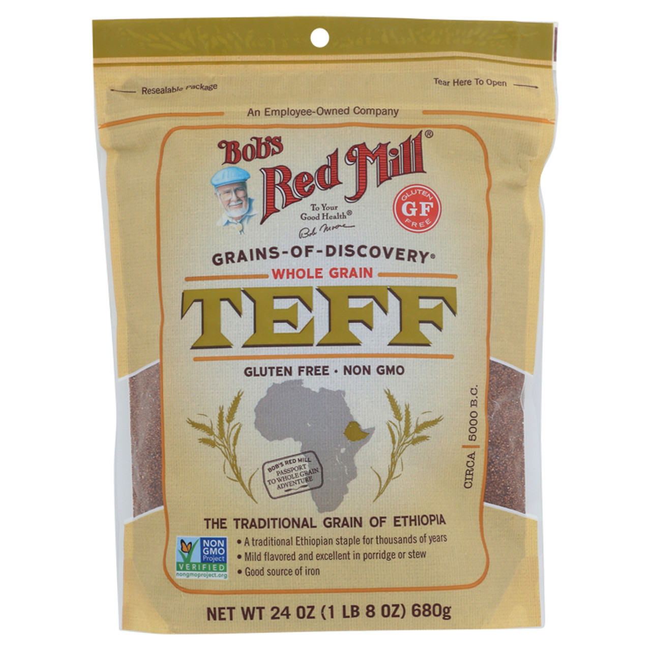 BOBS TEFF WHOLE GRAIN ( 4 X 24 OZ )