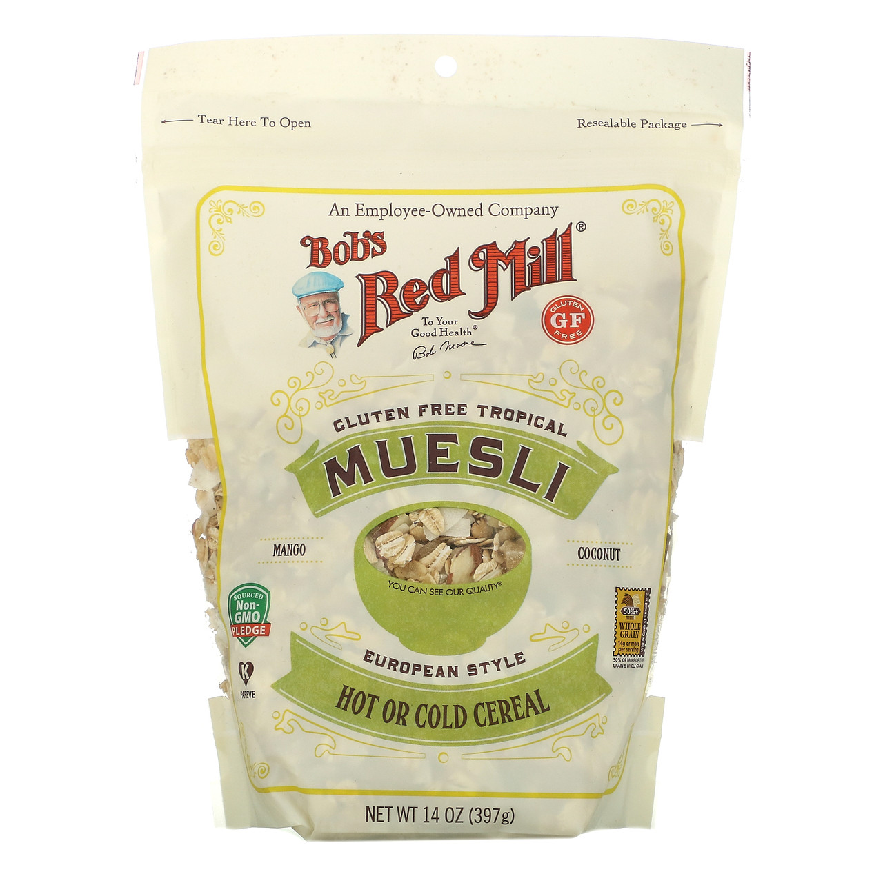 BOBS MUESLI GF TROPICAL ( 4 X 14 OZ )