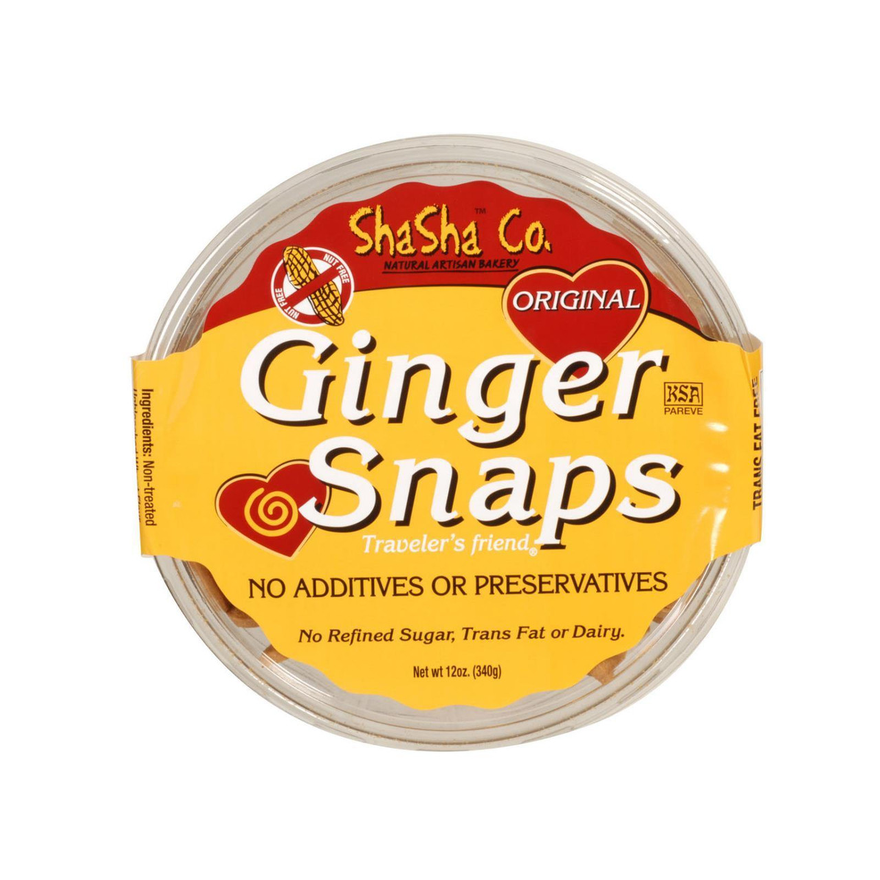 SHASHA GINGER SNAPS ( 16 X 12 OZ )