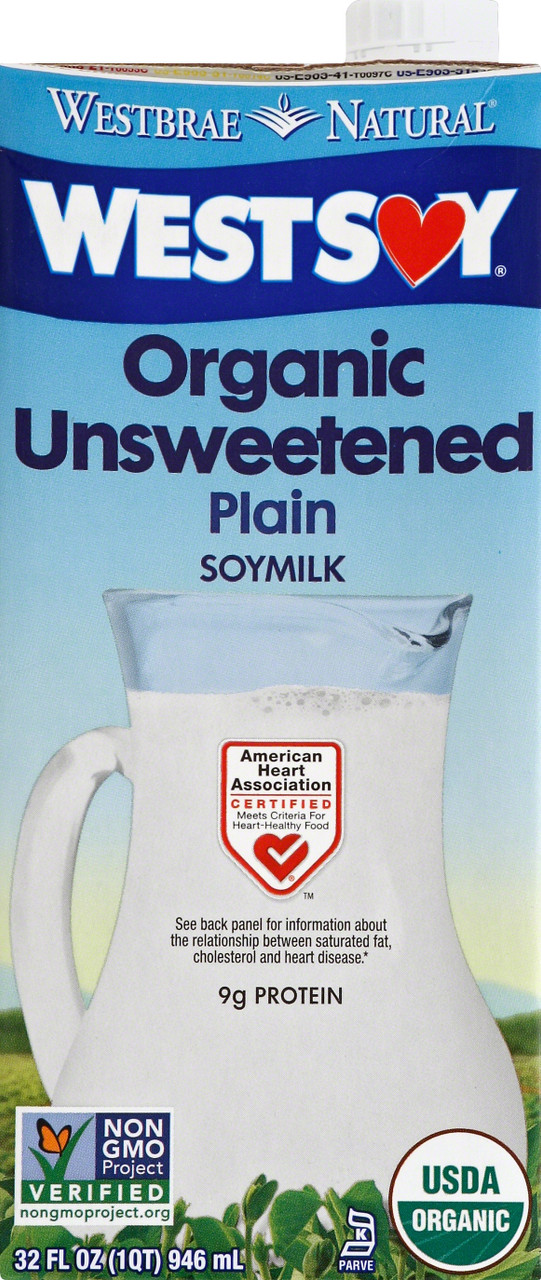 Westsoy Unsweetened Organic Westsoy (12x32 Oz)