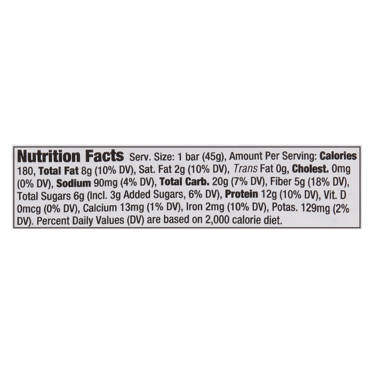 L&L PB CHOC CHP CKIE BAR ( 9 X 1.59 OZ )
