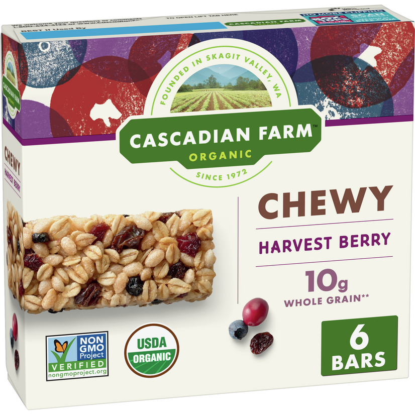 Cascadian Farms Harvest Berry Granola Bar (12x7.4 Oz)