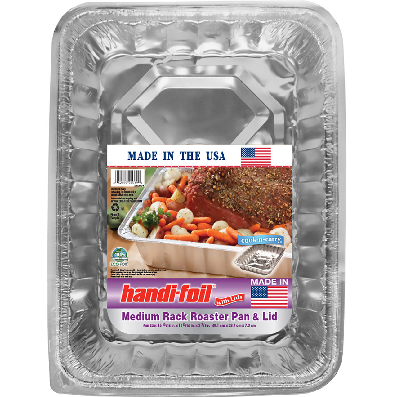 HNDI MED ROASTER W LID ( 12 X 1 CT )