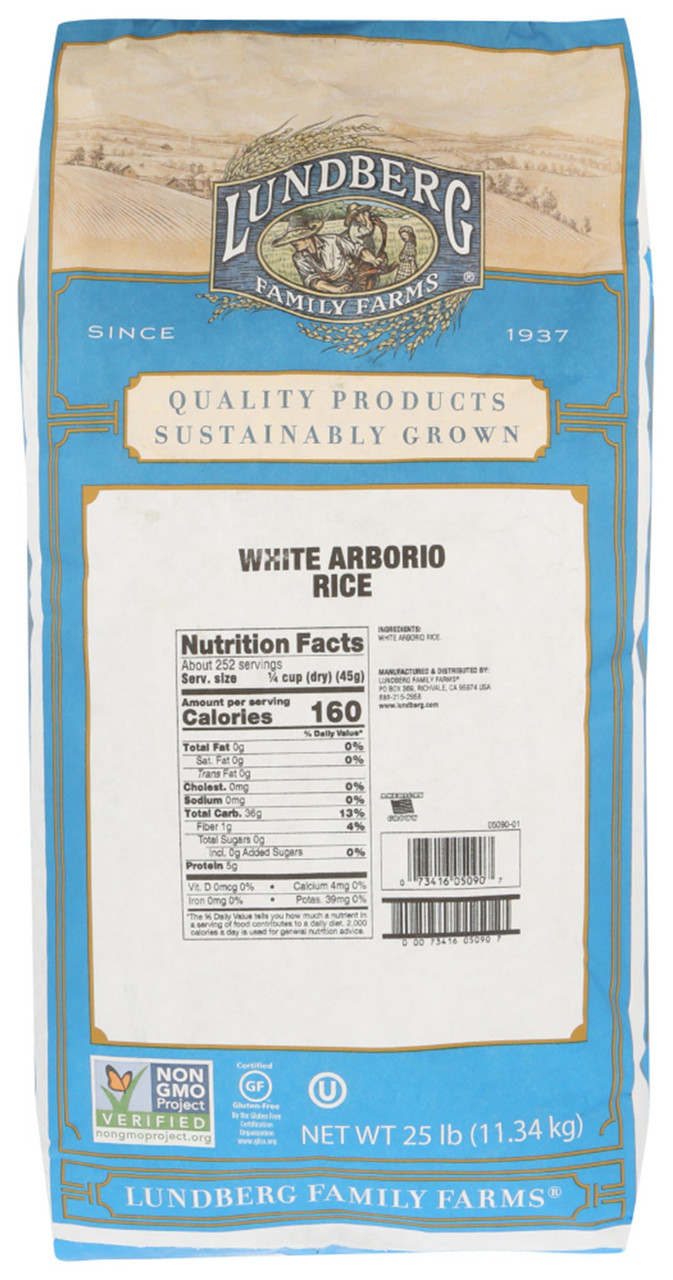 Lundberg Arborio Rice Whi (1x25LB )