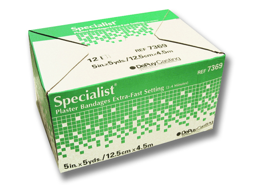 Fast-setting plaster bandages box of 12, 6 inch x 5 yard specialist orthopedic casting bandage