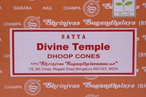Satya Divine Dhoop Cones - Natural Incense for Meditation and Yoga